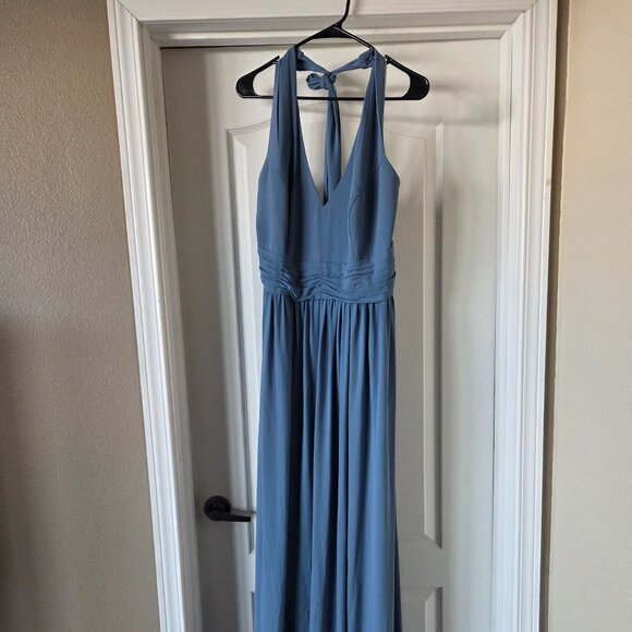 David's Bridal Dresses & Skirts - Steel Blue Bridesmaid Dress